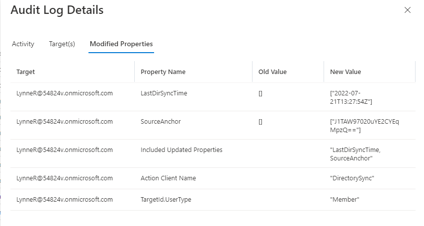 SMTP Matching: Azure AD logs