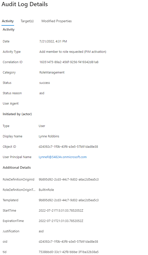 SMTP Matching: Spotting role activation